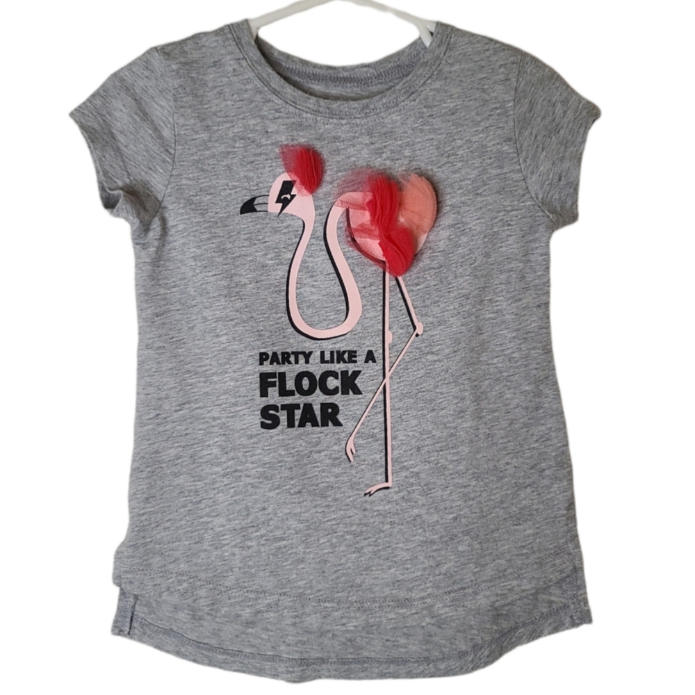 okie dokie Toddler Flamingo Shirt